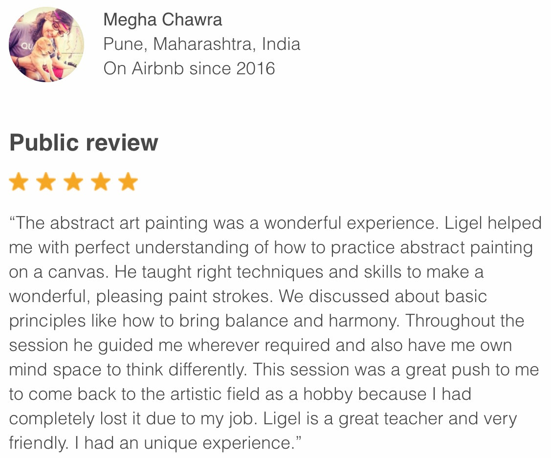 Abstract Painting with Palette Knives