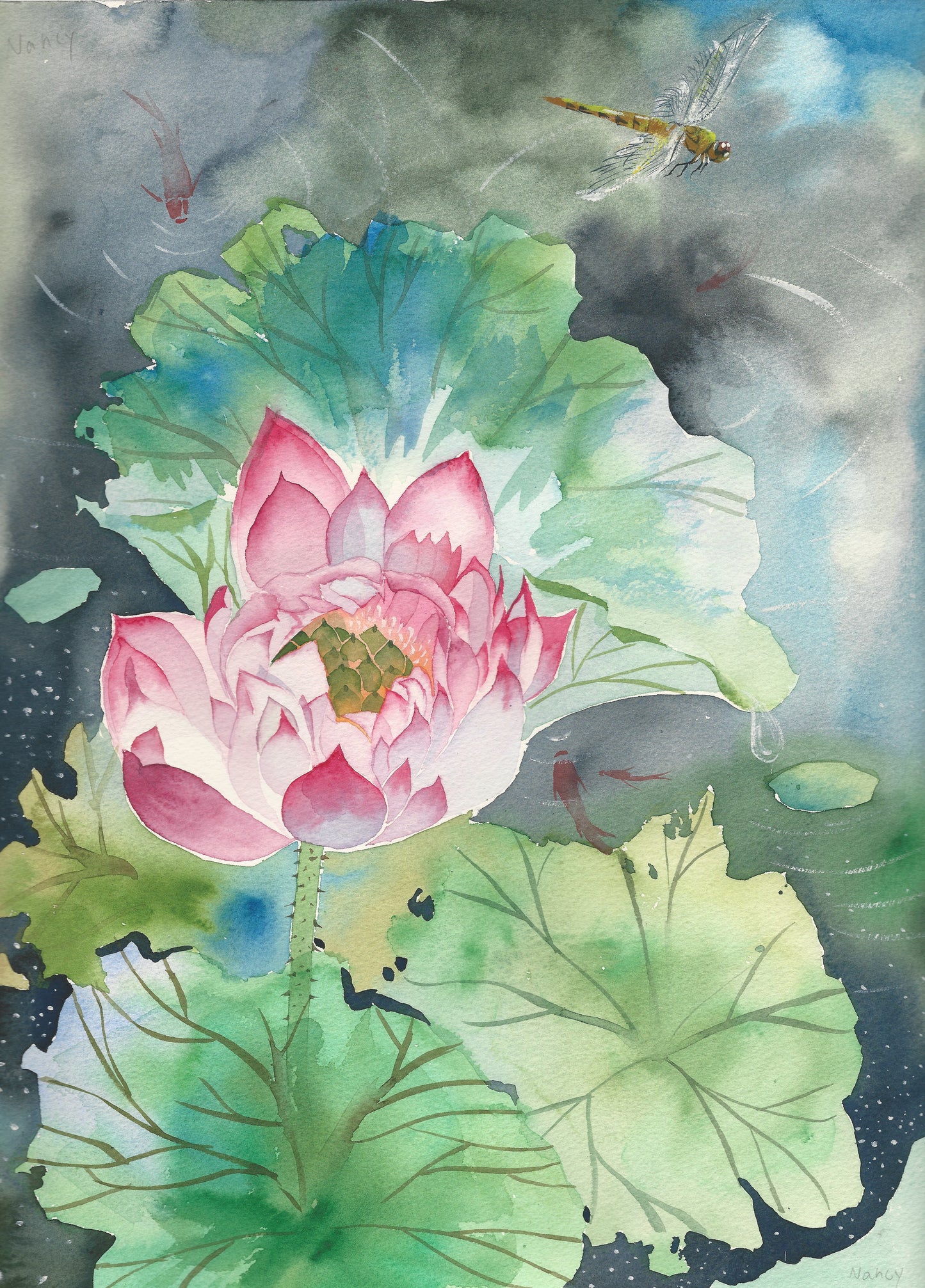 1-on-1 Private Lesson —Watercolor Painting Techniques (10 Class Package)