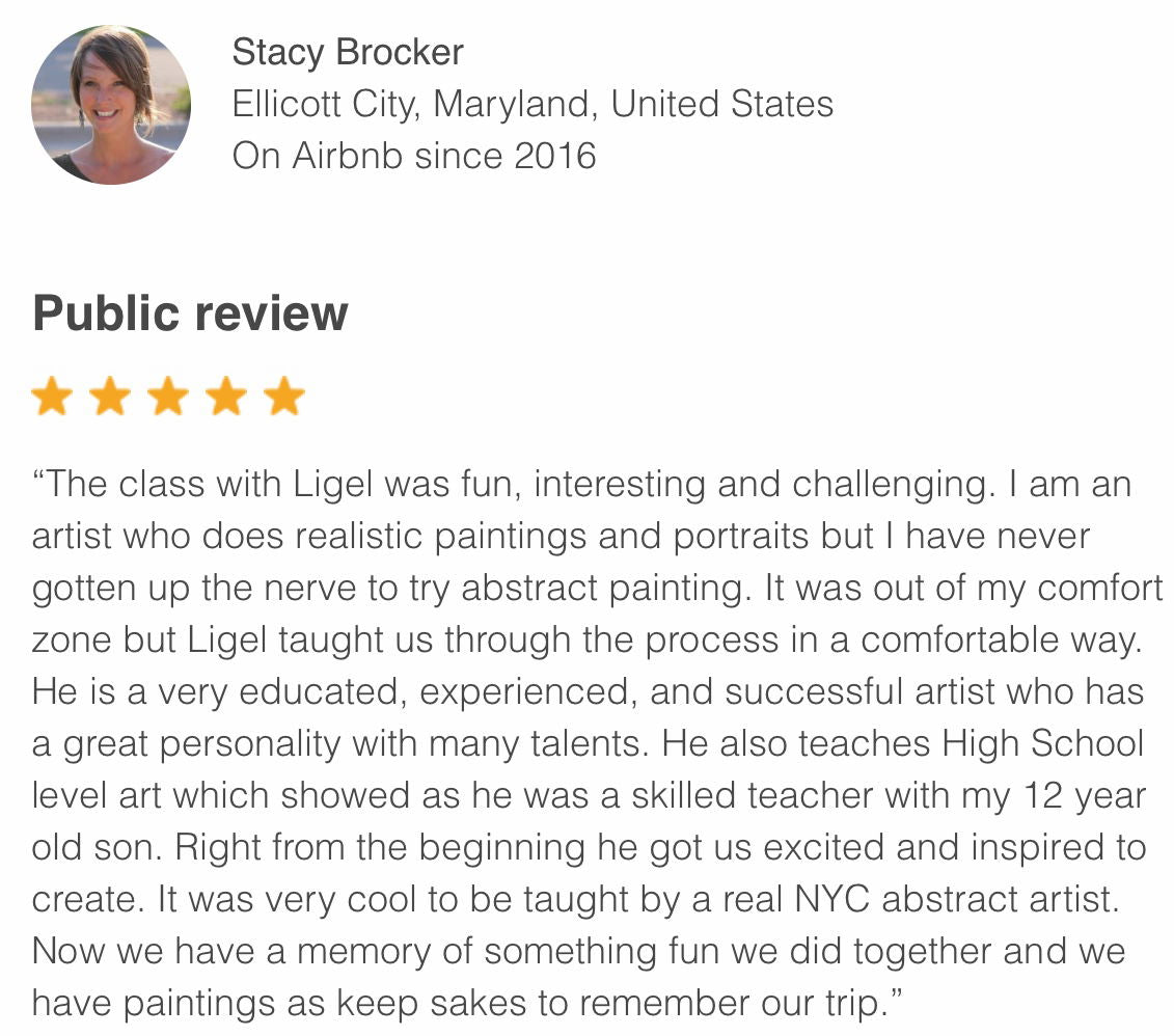 Abstract Painting with Palette Knives