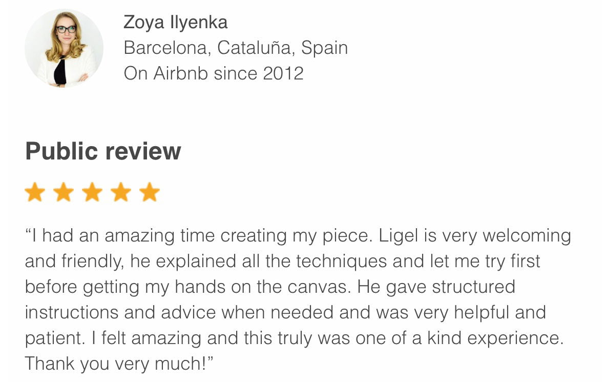 Abstract Painting with Palette Knives