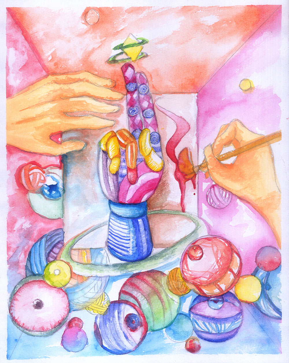 1-on-1 Private Lesson —Watercolor Painting Techniques (10 Class Package)