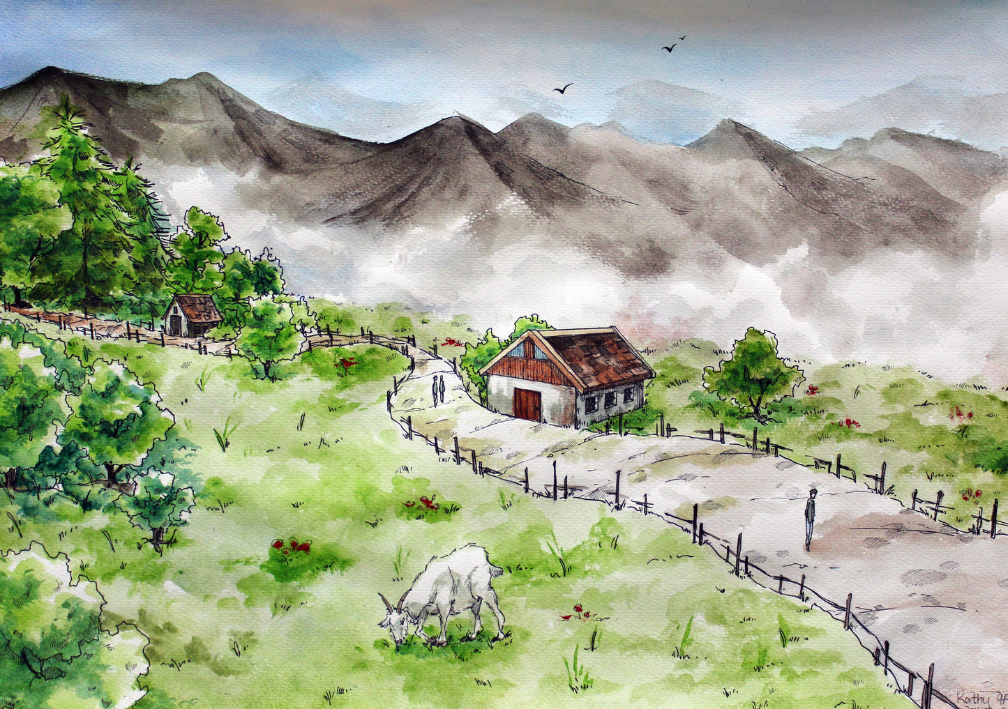 1-on-1 Private Lesson —Watercolor Painting Techniques (10 Class Package)