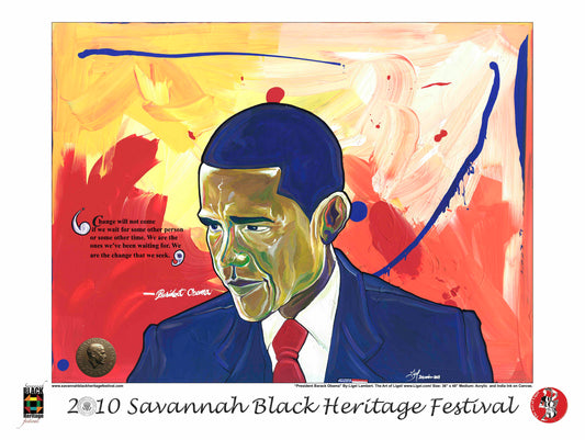Barack Obama Ligel Lambert Savannah Black Heritage Festival