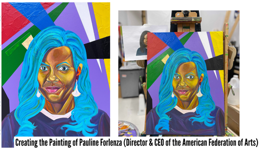  Creating the Painting of Pauline Forlenza, Director & CEO of the American Federation of Arts