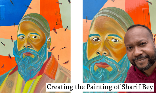 Ligel Lambert Creating the Symbolic Representation of Sharif Bey's Portrait Painting