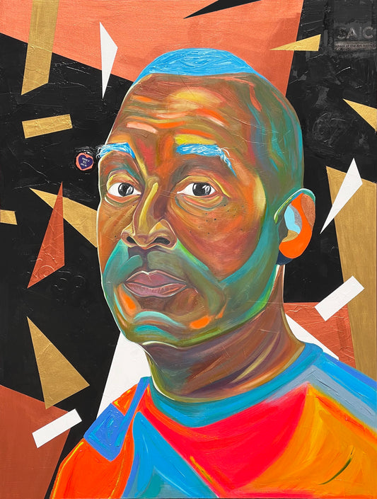 Portrait #22 in my Black Male Artist Professor Series is now complete, honoring Nick Cave.