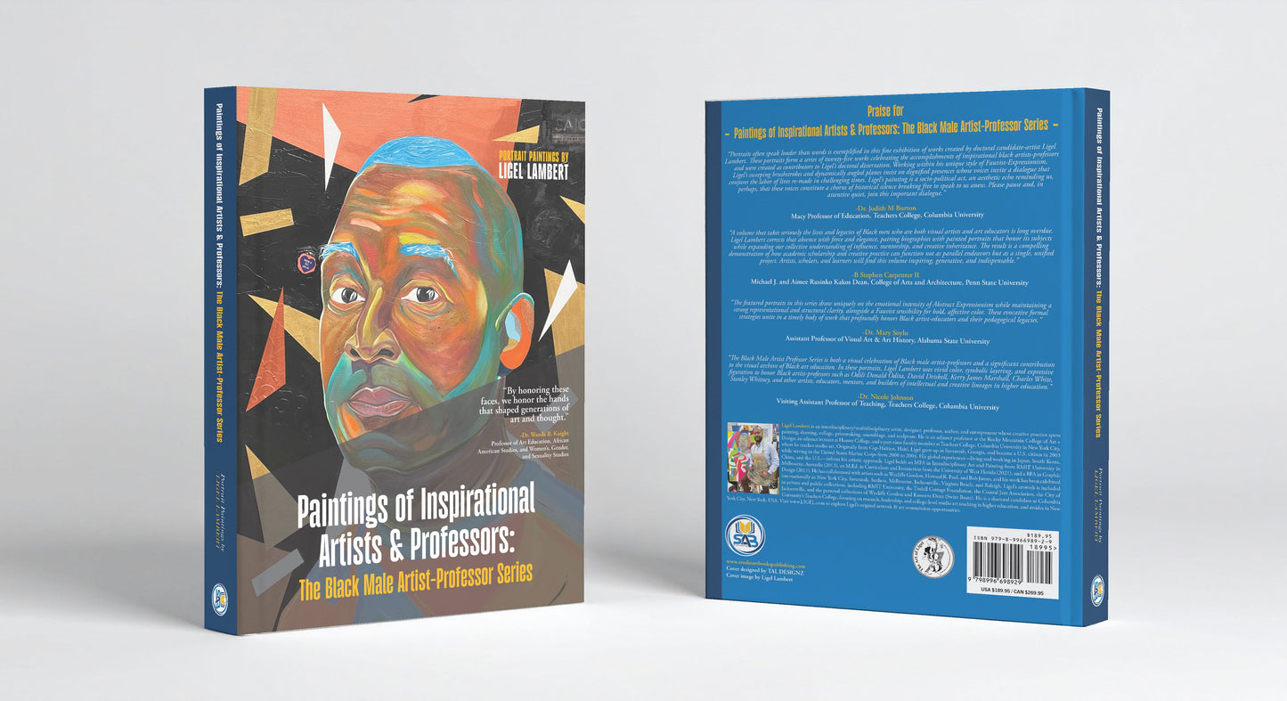 Hardback limited edition of "Book Sponsorship Opportunities" by The Art of Ligel, LLC, showing front and back views.