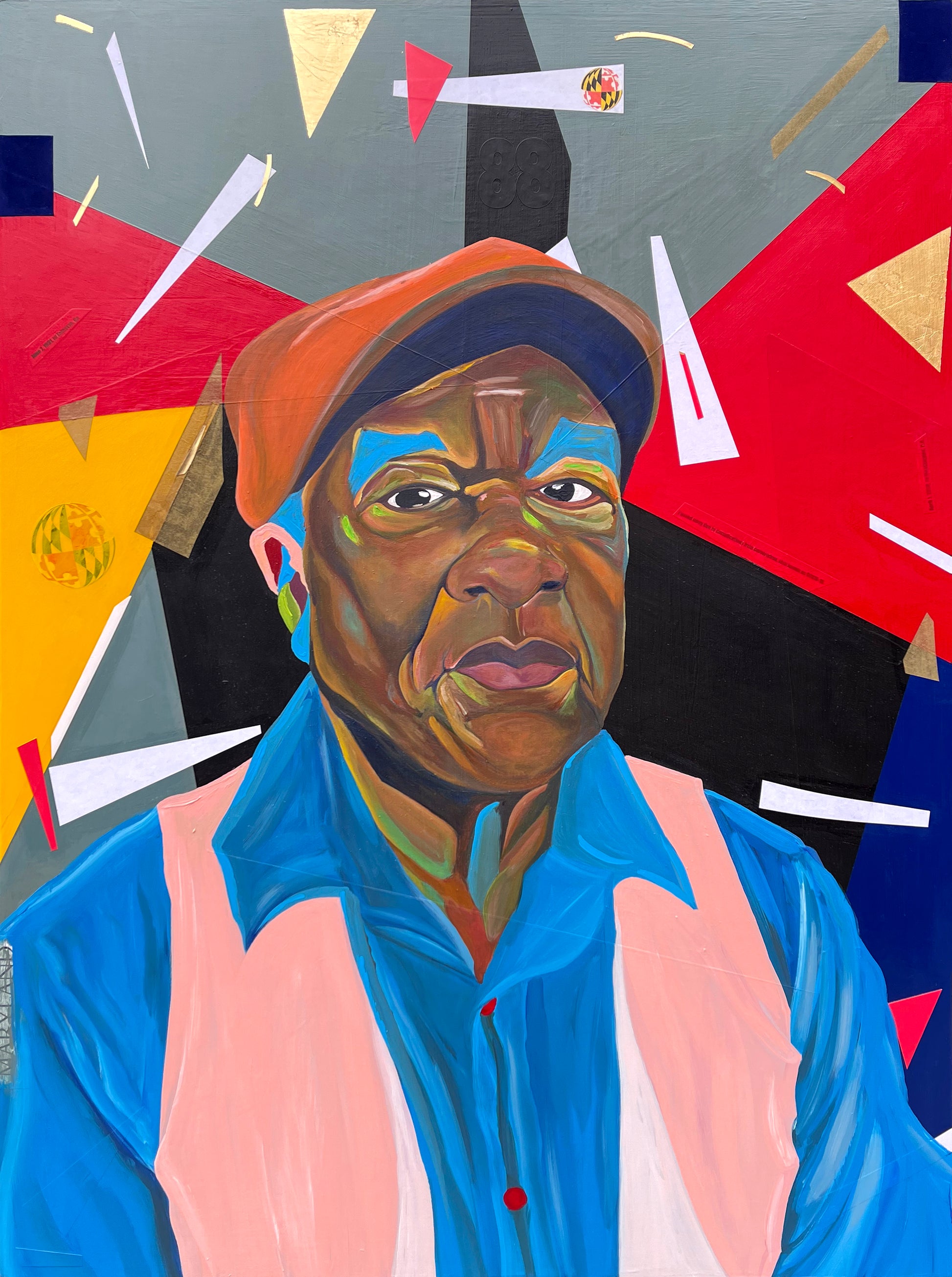 Commissioned artwork by The Art of Ligel, LLC depicting a symbolic representation of David C. Driskell in a detailed, artistic style.