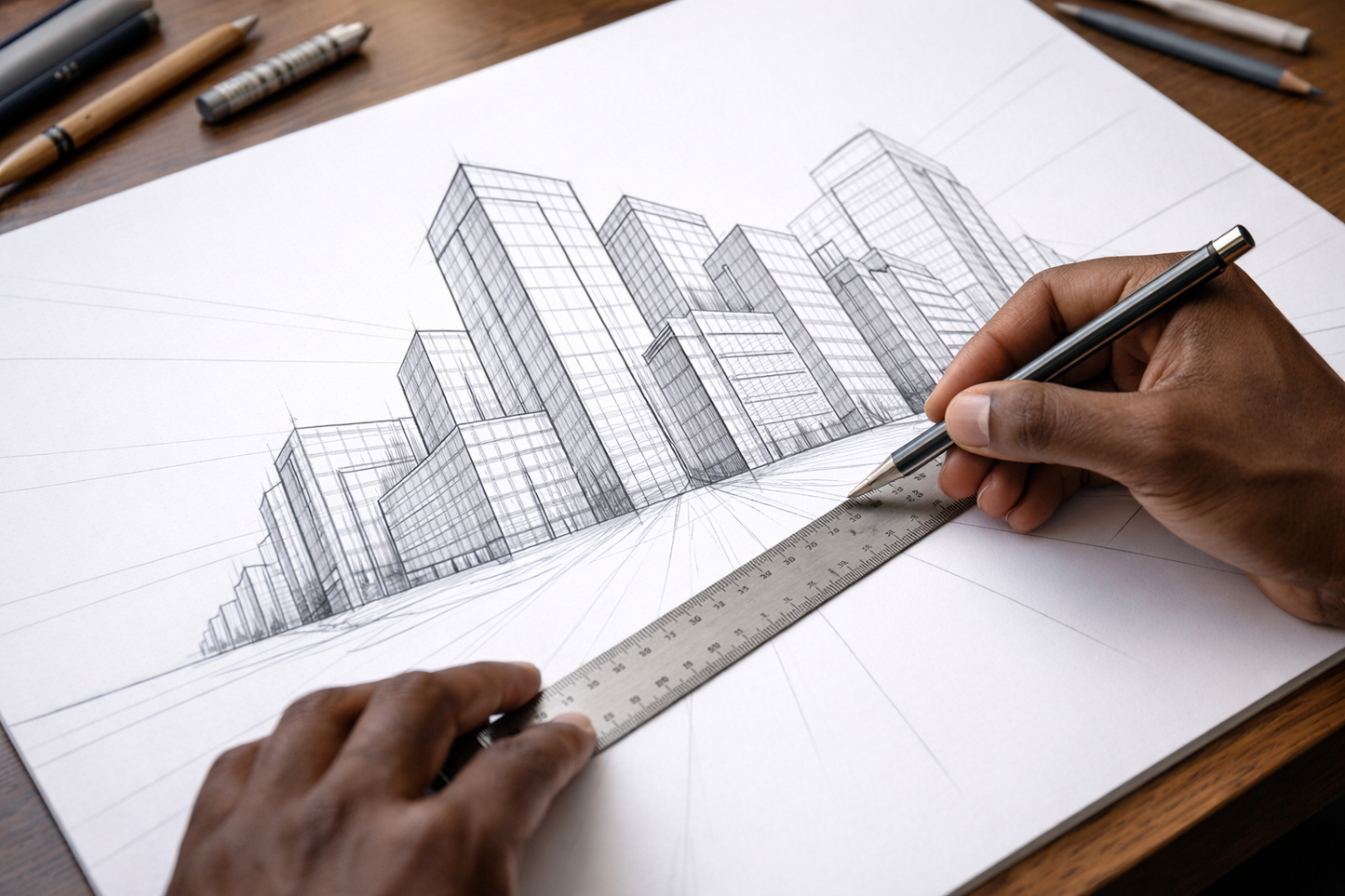 1-on-1 Private Lesson — Drawing Techniques: One-Point, Two-Point, or Three-Point Perspective - The Art of Ligel, LLC