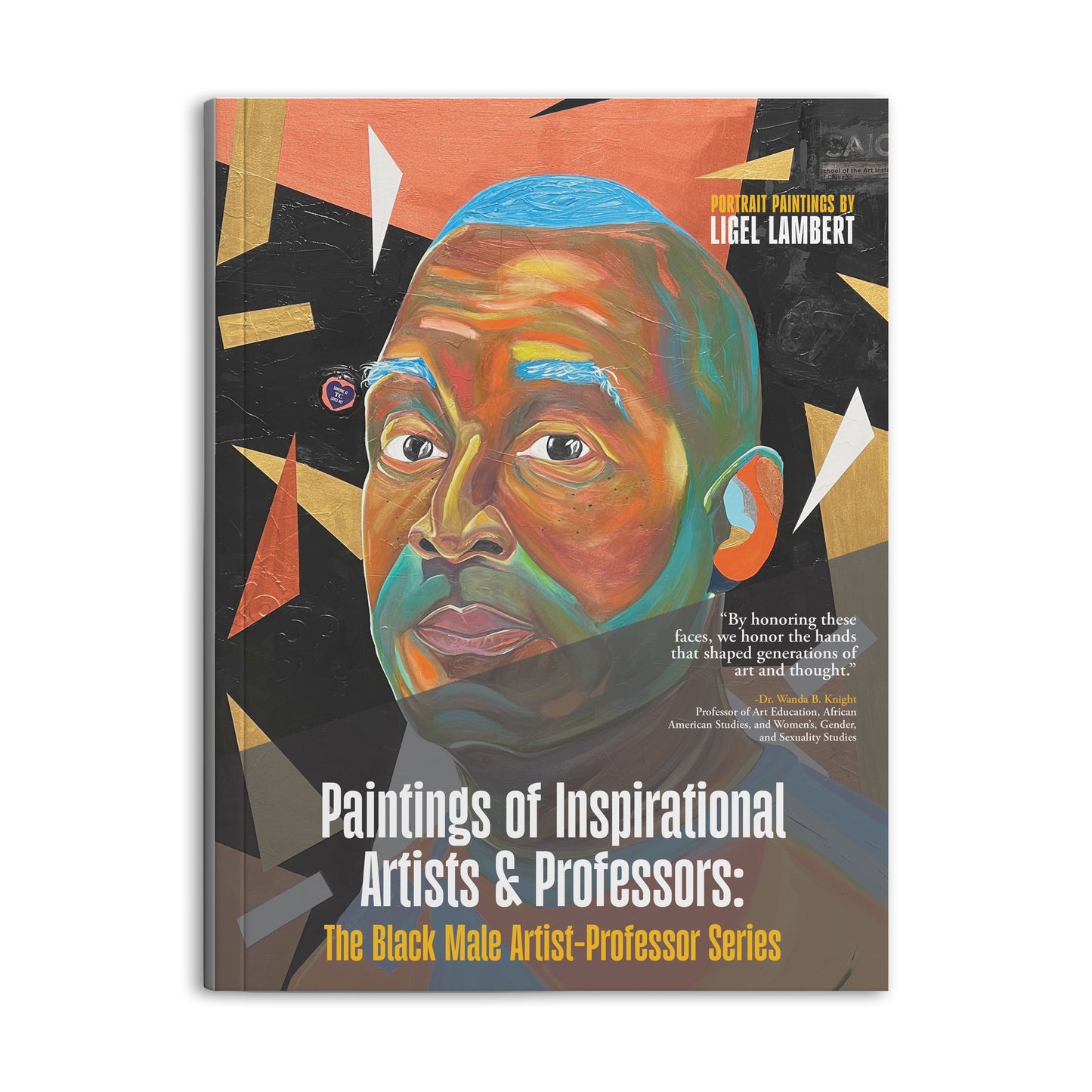 Cover of "Painting of Inspirational Artists" book from The Art of Ligel, LLC, featuring artwork and title on a colorful paperback.