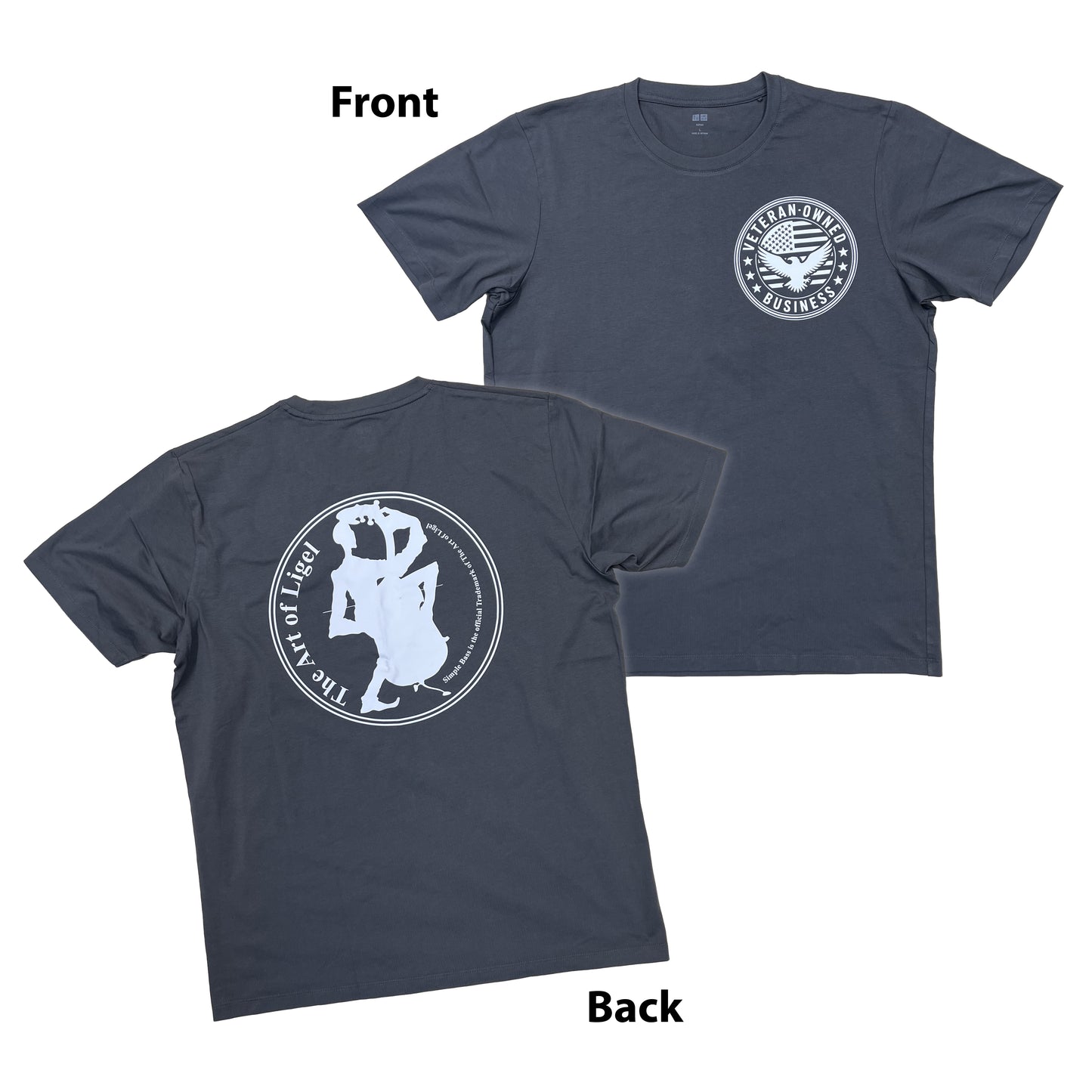 Gray short sleeve T-shirt from The Art of Ligel featuring a comfortable fit and minimal design.